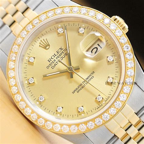 rolex replicas swiss made diamond bezel|genuine rolex diamond bezel.